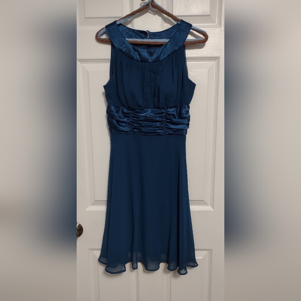 Teal Short Poly Dress(6)***